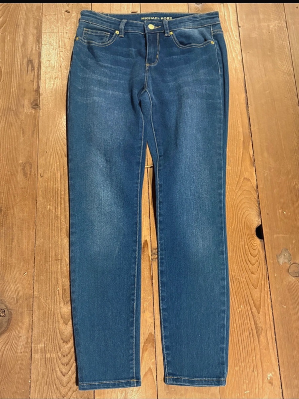 Michael Kors Women Skinny Jeans in Dark Blue Wash